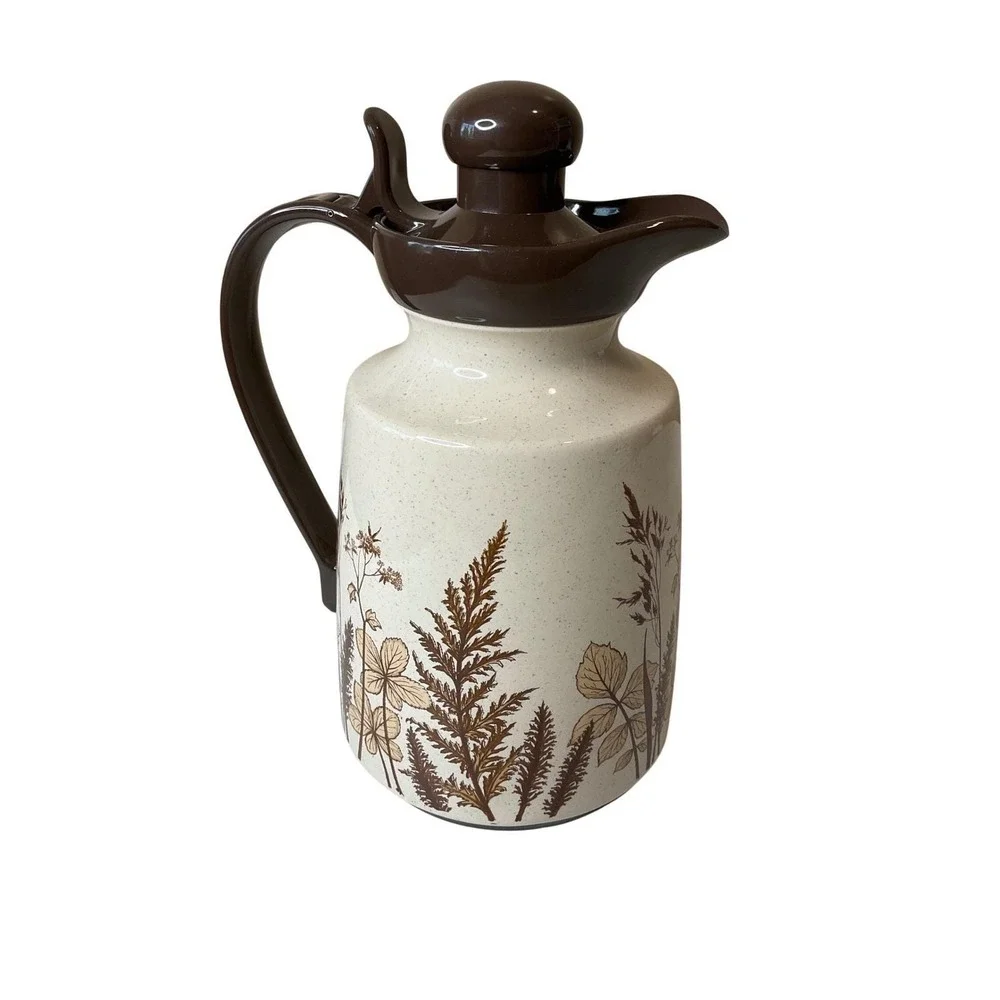 Emsa Isolier Star Vintage Coffee Pot Thermos‎ Carafe Glass Lined Country Retro